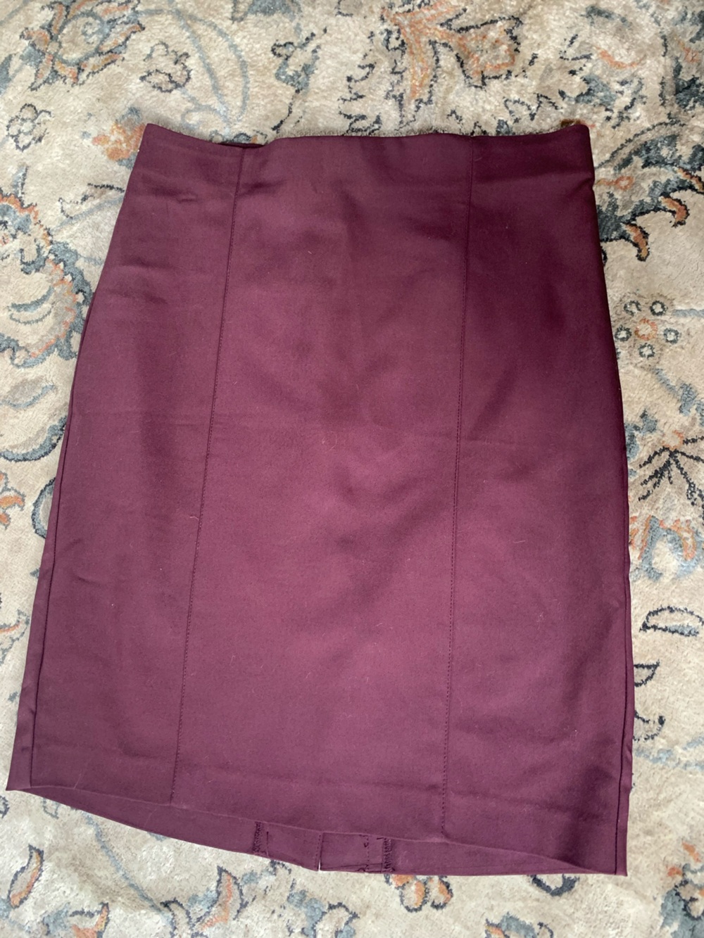 Van Heusen Burgundy Pencil Skirt